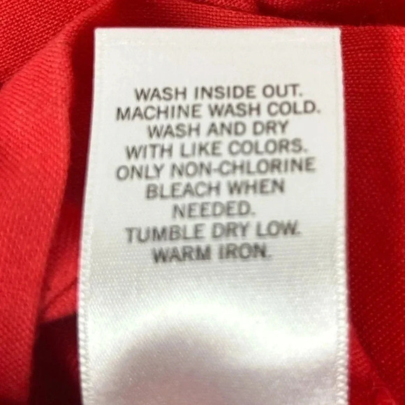 Banana Republic Linen-Blend Mini Skirt Orange Red Belted with pockets Size 8 - Picture 6 of 6